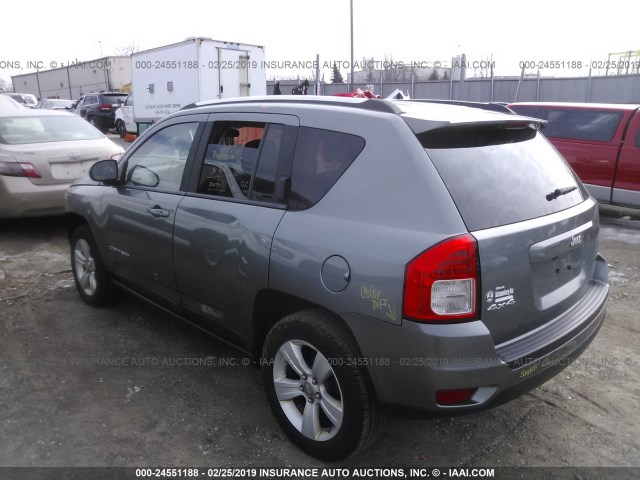 1J4NF1FB3BD248283 - 2011 JEEP COMPASS SPORT GRAY photo 3