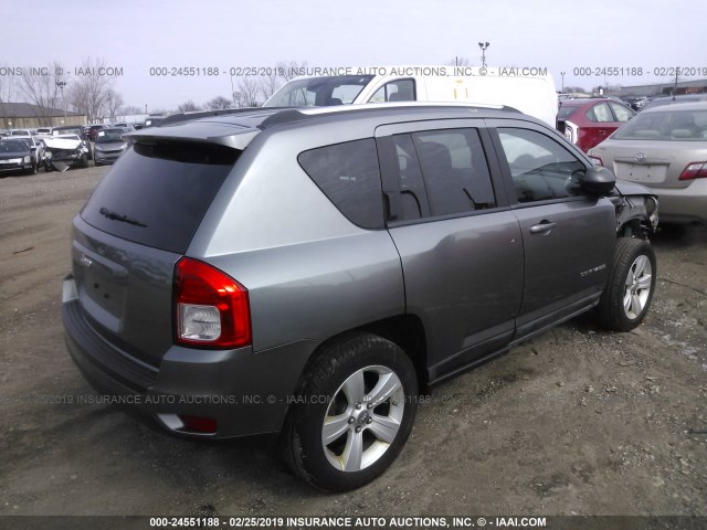 1J4NF1FB3BD248283 - 2011 JEEP COMPASS SPORT GRAY photo 4