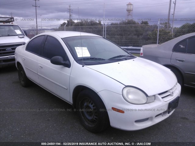 1B3ES46C42D633946 - 2002 DODGE NEON SE WHITE photo 1