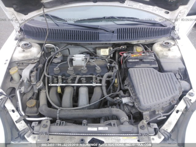 1B3ES46C42D633946 - 2002 DODGE NEON SE WHITE photo 10