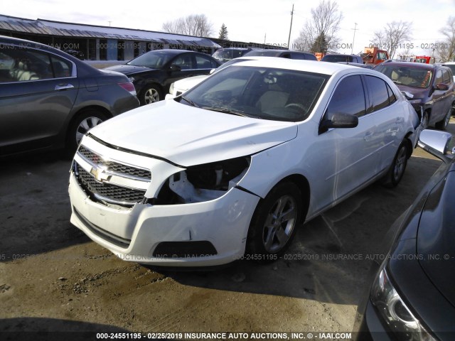 1G11B5SA9DF147009 - 2013 CHEVROLET MALIBU LS WHITE photo 2