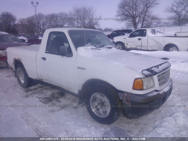 1FTYR10U72PB35228 - 2002 FORD RANGER WHITE photo 1