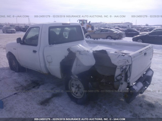 1FTYR10U72PB35228 - 2002 FORD RANGER WHITE photo 3