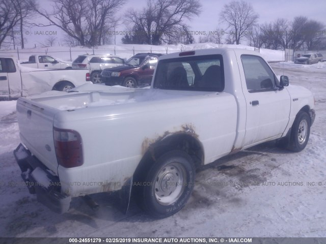 1FTYR10U72PB35228 - 2002 FORD RANGER WHITE photo 4