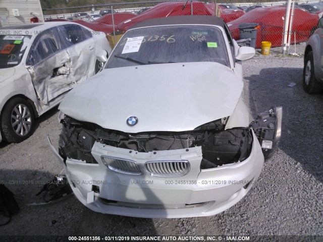 WBAUN1C51DVR01660 - 2013 BMW 128 I WHITE photo 6