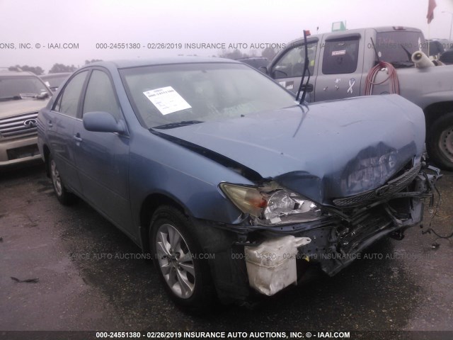 4T1BF32K64U573955 - 2004 TOYOTA CAMRY LE/XLE/SE BLUE photo 1