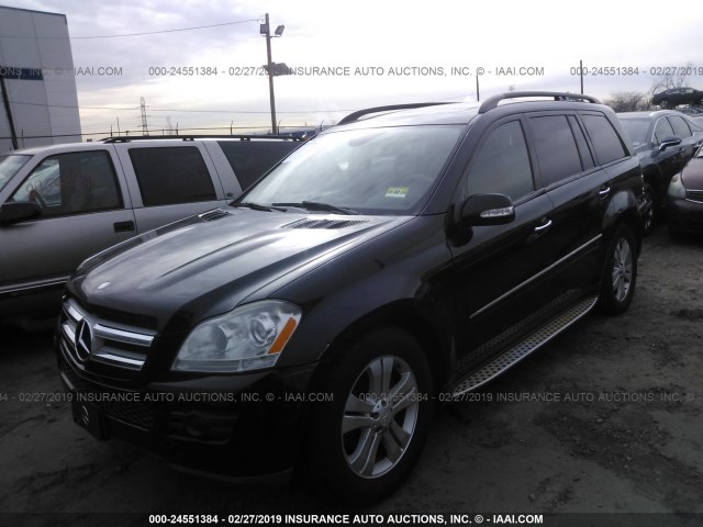 4JGBF71E38A307450 - 2008 MERCEDES-BENZ GL 450 4MATIC BLACK photo 2