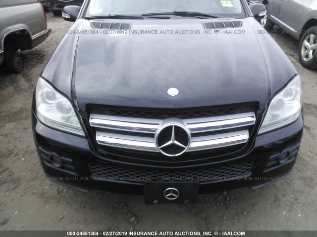 4JGBF71E38A307450 - 2008 MERCEDES-BENZ GL 450 4MATIC BLACK photo 6