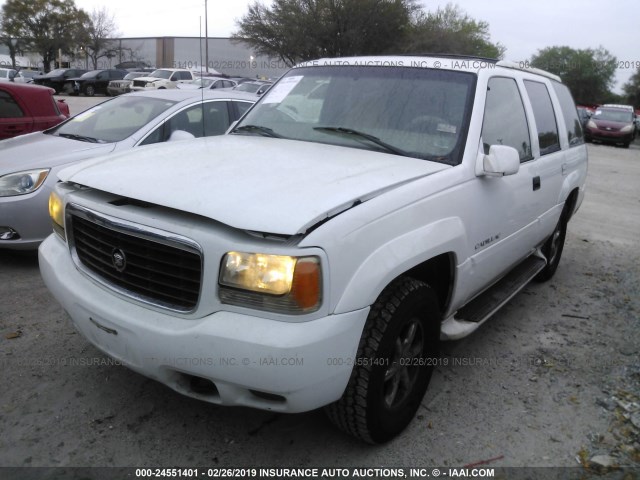 1GYEK13R1XR417627 - 1999 CADILLAC ESCALADE WHITE photo 2