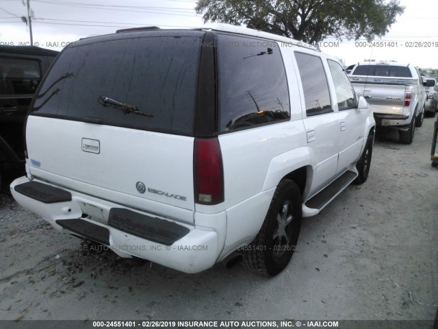 1GYEK13R1XR417627 - 1999 CADILLAC ESCALADE WHITE photo 4