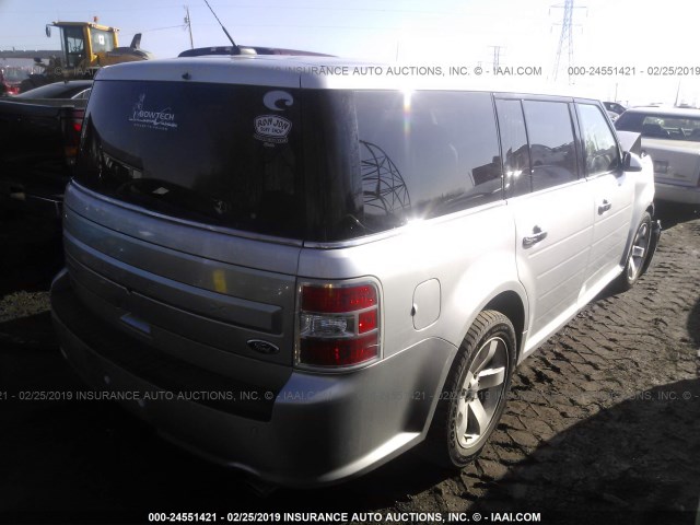 2FMGK5D89DBD14140 - 2013 FORD FLEX LIMITED SILVER photo 4