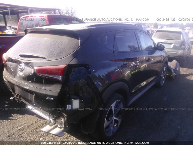 KM8J3CA22HU571146 - 2017 HYUNDAI TUCSON LIMITED/SPORT AND ECO/SE BLACK photo 4