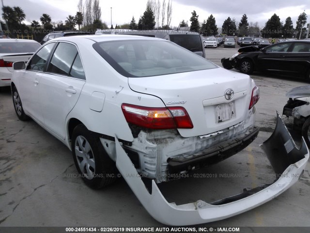 4T1BE46K77U515022 - 2007 TOYOTA CAMRY NEW GENERAT CE/LE/XLE/SE WHITE photo 3