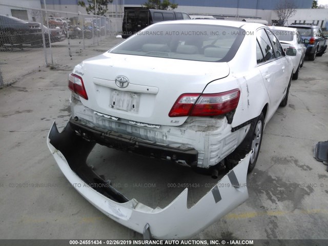 4T1BE46K77U515022 - 2007 TOYOTA CAMRY NEW GENERAT CE/LE/XLE/SE WHITE photo 4