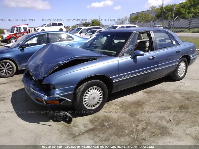 1G4HR52K0XH475269 - 1999 BUICK LESABRE LIMITED Light Blue photo 2