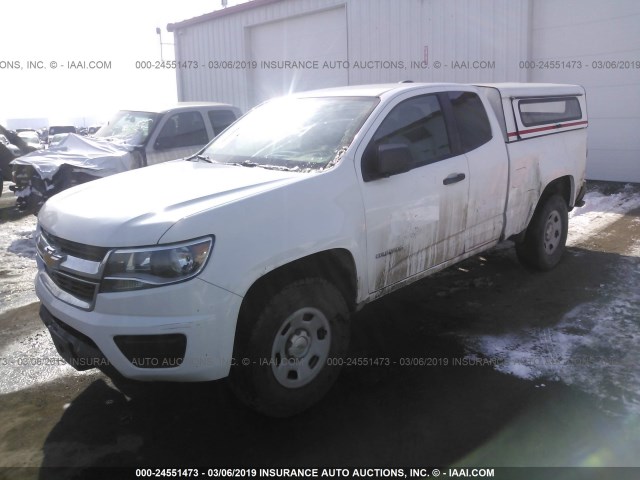 1GCHSAEA1F1175462 - 2015 CHEVROLET COLORADO WHITE photo 2