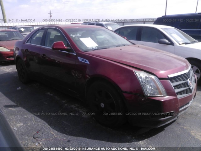 1G6DU57V390119827 - 2009 CADILLAC CTS HI FEATURE V6 RED photo 1