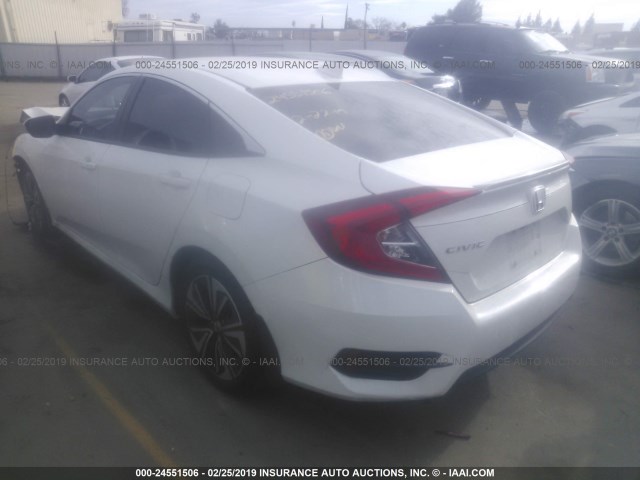 19XFC1F74HE201494 - 2017 HONDA CIVIC EXL WHITE photo 3