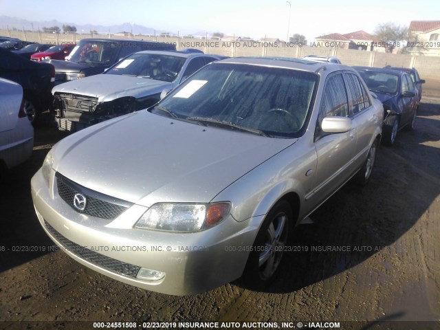 JM1BJ225221609971 - 2002 MAZDA PROTEGE DX/LX/ES TAN photo 2