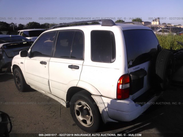 JS3TE62V724152350 - 2002 SUZUKI GRAND VITARA JLS/LIMITED WHITE photo 3