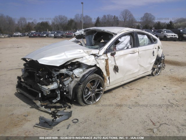 3FA6P0D9XFR255977 - 2015 FORD FUSION TITANIUM WHITE photo 2