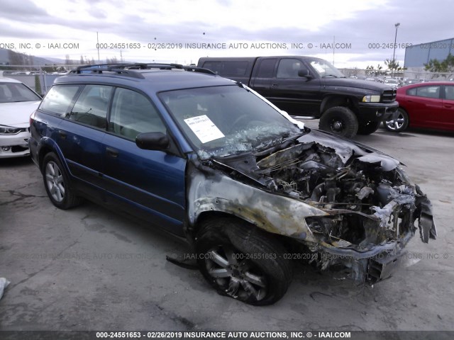 4S4BP61C277345947 - 2007 SUBARU LEGACY OUTBACK 2.5I BLUE photo 1