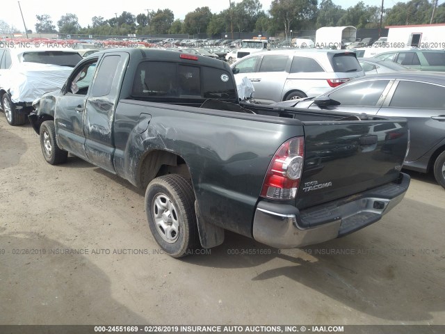 5TETX4CN5AZ731368 - 2010 TOYOTA TACOMA ACCESS CAB მწვანე ფოტო 3