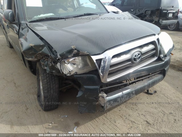 5TETX4CN5AZ731368 - 2010 TOYOTA TACOMA ACCESS CAB მწვანე ფოტო 6