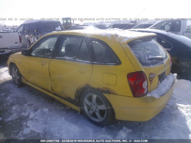 JM1BJ245X31145407 - 2003 MAZDA PROTEGE PR5 黄色 照片 3