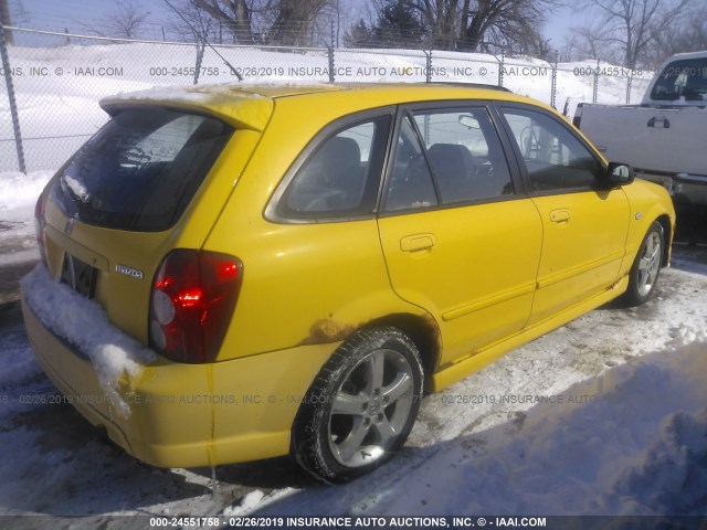 JM1BJ245X31145407 - 2003 MAZDA PROTEGE PR5 黄色 照片 4