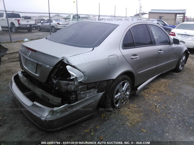 WDBUF56X97A986763 - 2007 MERCEDES-BENZ E 350 TAN photo 4