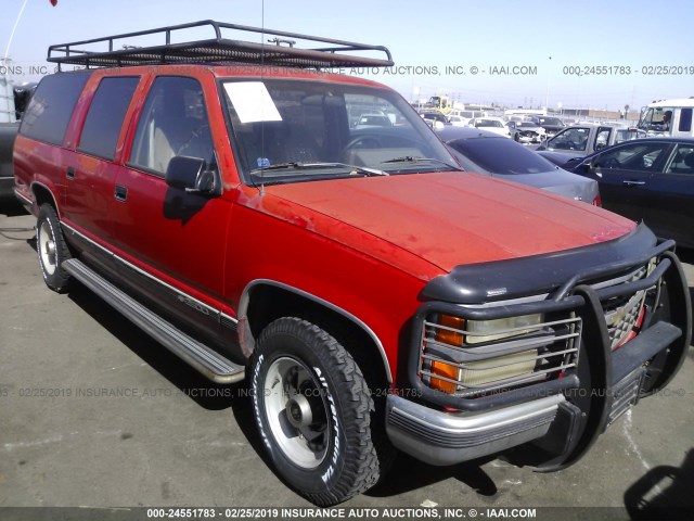 1GNGC26N4NJ326834 - 1992 CHEVROLET SUBURBAN C2500 RED photo 1