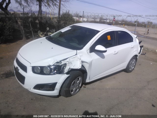 1G1JA5SH3F4106471 - 2015 CHEVROLET SONIC LS 白色 照片 2