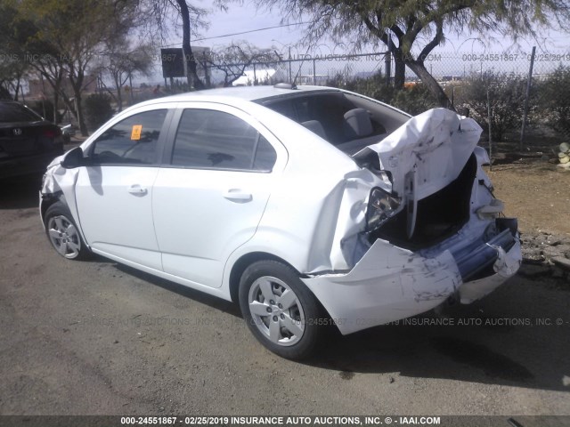 1G1JA5SH3F4106471 - 2015 CHEVROLET SONIC LS 白色 照片 6