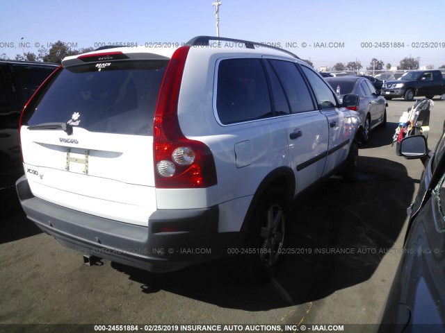 YV4CY592861290804 - 2006 VOLVO XC90 WHITE photo 4