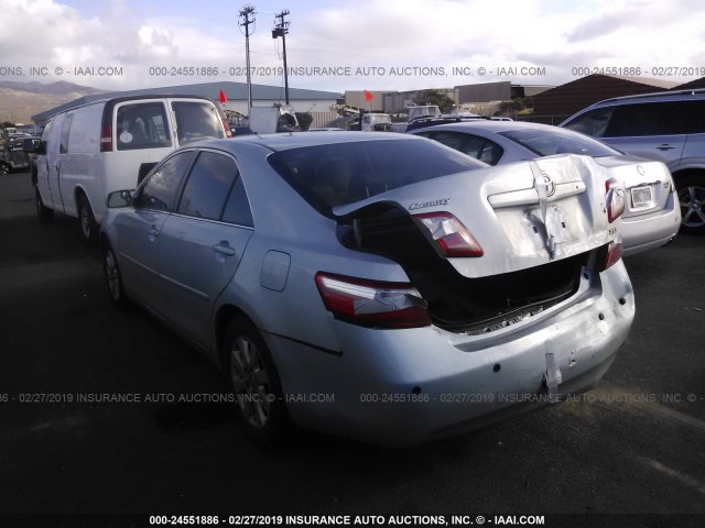 JTNBE46K673121159 - 2007 TOYOTA CAMRY NEW GENERAT CE/LE/XLE/SE BLUE photo 3