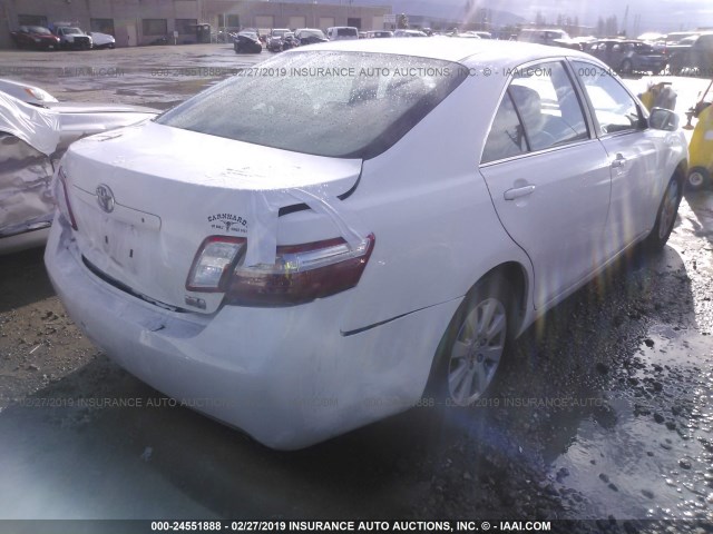 4T1BB46K39U076364 - 2009 TOYOTA CAMRY HYBRID WHITE photo 4