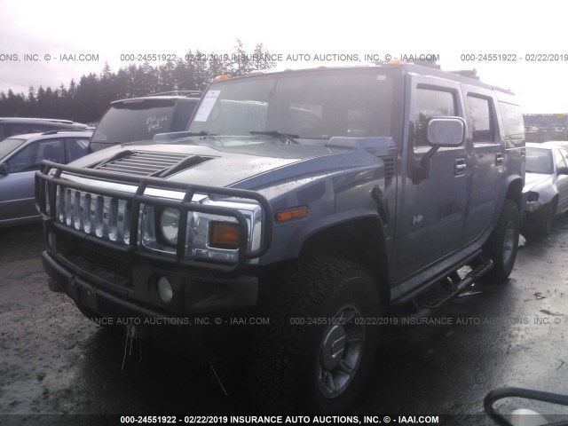 5GRGN23U65H108723 - 2005 HUMMER H2 GREEN photo 2