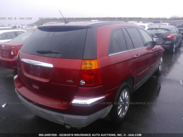 2A8GF68XX7R113898 - 2007 CHRYSLER PACIFICA TOURING RED photo 4
