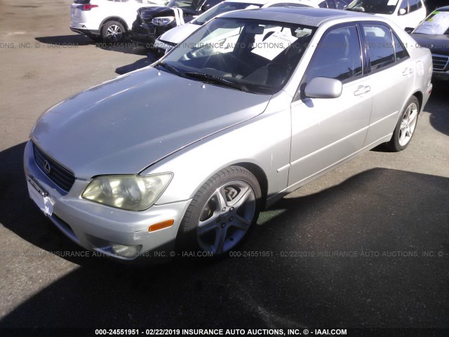 JTHBD182510006773 - 2001 LEXUS IS 300 GRAY photo 2