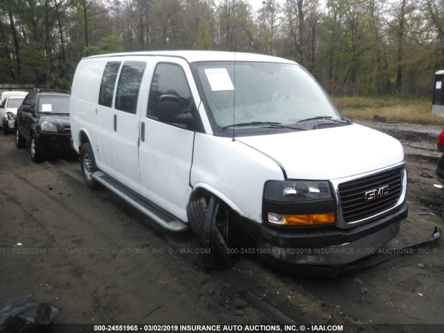 1GTW7AFG8J1903184 - 2018 GMC SAVANA G2500 WHITE photo 1