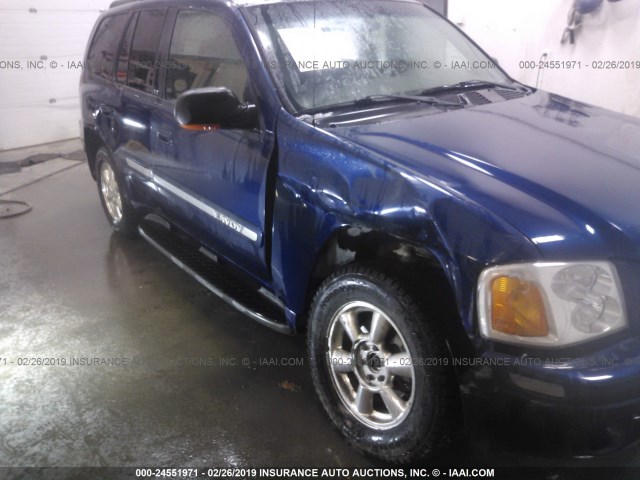 1GKDT13S632139459 - 2003 GMC ENVOY BLUE photo 6