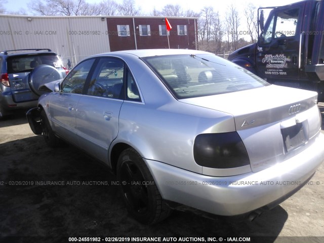 WAUDA88D8VA034660 - 1997 AUDI A4 2.8 SILVER photo 3