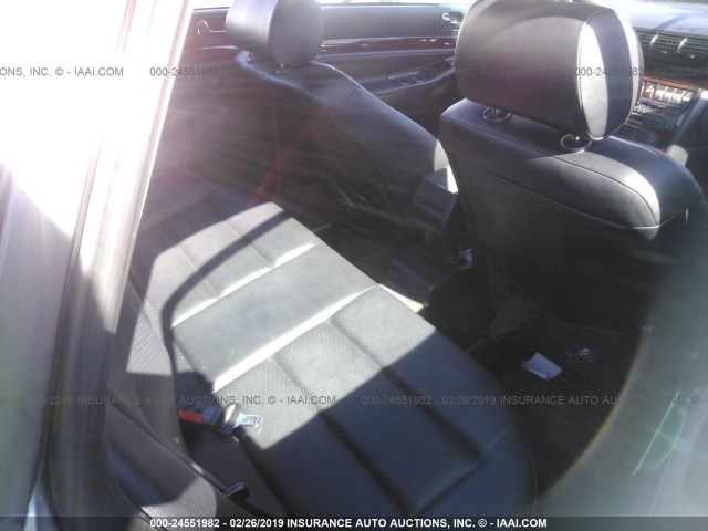 WAUDA88D8VA034660 - 1997 AUDI A4 2.8 SILVER photo 8