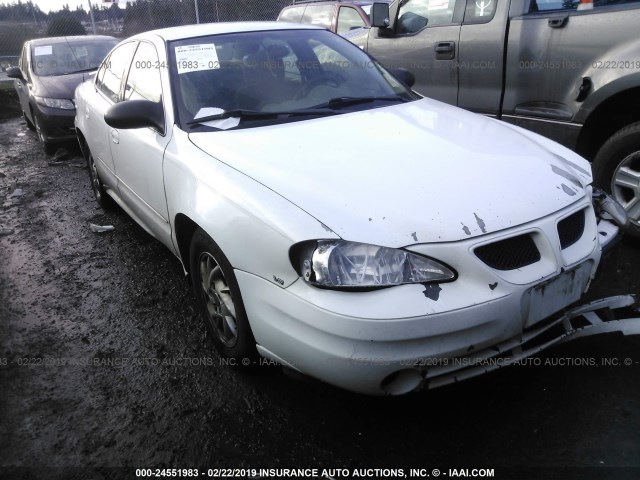 1G2NF52E34M537202 - 2004 PONTIAC GRAND AM SE1 WHITE photo 1