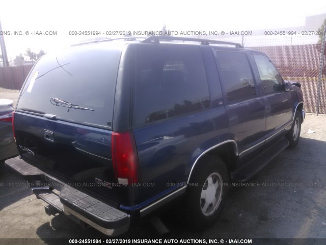 1GKEC13R9XJ736408 - 1999 GMC YUKON BLUE photo 4