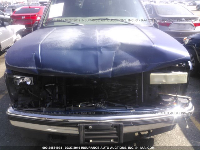 1GKEC13R9XJ736408 - 1999 GMC YUKON BLUE photo 6