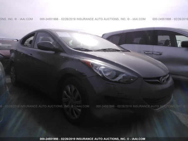 5NPDH4AE7CH067553 - 2012 HYUNDAI ELANTRA GLS/LIMITED GRAY photo 1