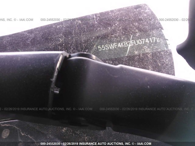 55SWF4KB2FU074172 - 2015 MERCEDES-BENZ C 300 4MATIC GRAY photo 9