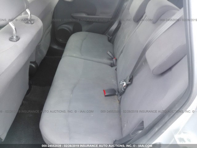 JHMGE8G3XDC012562 - 2013 HONDA FIT SILVER photo 8